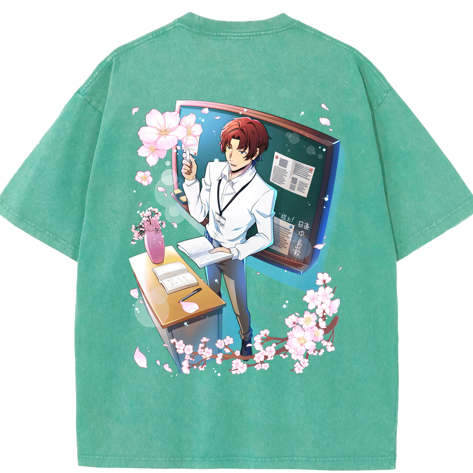 （画像用） 文豪ストレイドッグス Bungo Stray Dogs 綿100% ヴィンテージ風 半袖Tシャツ（背面プリント）